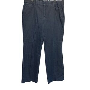 JM Collection Straight Leg Jeans 16 Short Dark Wash Stretch Denim Clean Girl